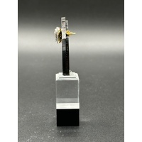 Ladies 9ct Yellow Gold Diamond Cluster Stud Earrings