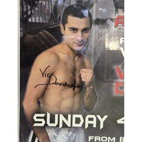 Vic Darchinyan Signed Boxing Poster Frame Corrales Castillo III 2006