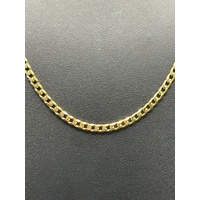Unisex 9ct Yellow Gold Curb Link Necklace