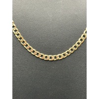 Unisex 9ct Yellow Gold Curb Link Necklace