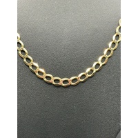 Unisex 9ct Yellow Gold Curb Link Necklace