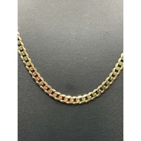 Unisex 9ct Yellow Gold Curb Link Necklace
