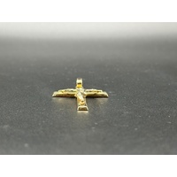  Unisex 9ct Yellow Gold Religious Crucifix Pendant