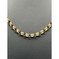 Ladies 9ct Yellow Gold Belcher Link Necklace