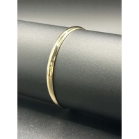 Ladies 9ct Yellow Gold Round Bangle