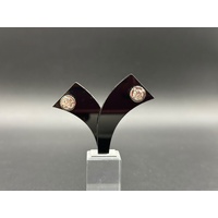 Ladies 18ct White Gold Diamond Stud Earrings