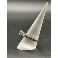 Ladies 9ct Rose Gold Diamond Ring