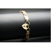 Ladies 9ct Yellow Gold Fancy Link Bracelet