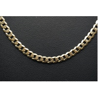 Unisex 9ct Yellow Gold Curb Link Necklace