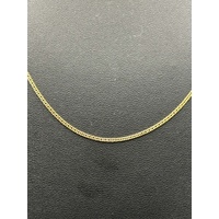 Unisex 18ct Yellow Gold Tight Curb Link Necklace