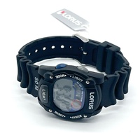 Lorus R2351AX-9 Sports Digital Alarm Chronograph Watch Black Blue With Box