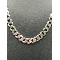 Unisex 925 Sterling Silver Curb Link Necklace