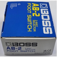 BOSS AB-2 2-Way Selector Foot Switch A/B Signal Selector Pedal Guitar Bass w/ Box