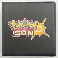Pokemon Sun Collector's Gold Metal Pin Badge Official Collectible with Display Box