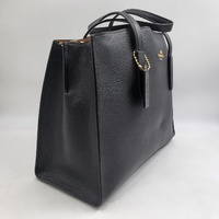 Coach Charlie Carryall 25137 Black Pebble Leather Handbag with Strap