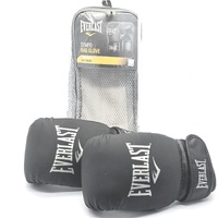 Everlast Tempo Boxing Bag Gloves Black Level 1 Beginner Size S/M Pair DWEQ141129
