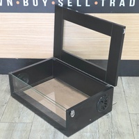 Reptile One Deluxe Timber Python Hatchling Enclosure 45x29x15cm Black