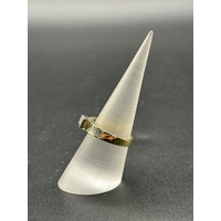 Ladies 18ct Yellow Gold Diamond Band Ring