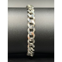 Unisex 925 Sterling Silver Curb Link Bracelet