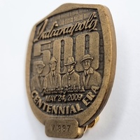 Indianapolis 500 Pit Badge Centennial Era May 24 2009 V887 Founding Fathers Bronze Tone