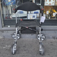 Aspire Vogue Lightweight 2 Zebra Seat Walker Rollator 150kg