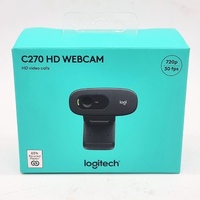 Logitech C270 HD Webcam Black 720p 30 fps Widescreen Video Calling