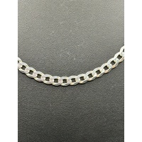 Unisex 925 Sterling Silver Curb Link Necklace