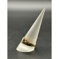 Mens 9ct Yellow Gold Diamond Signet Ring