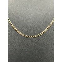 Unisex 9ct Yellow Gold Curb Link Necklace