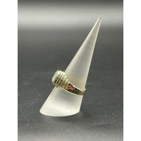 Mens 9ct Yellow Gold Diamond Signet Ring