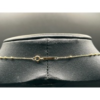 Ladies 9ct Yellow Gold Religious Rosary Chain Necklace