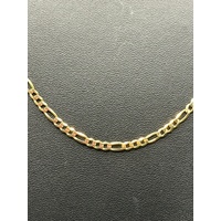 Unisex 9ct Yellow Gold Figaro Link Necklace