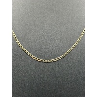 Unisex 9ct Yellow Gold Curb Link Necklace