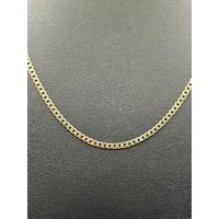 Unisex 9ct Yellow Gold Curb Link Necklace