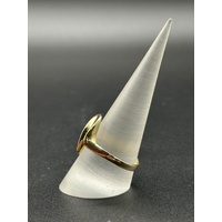 Ladies 9ct Yellow Gold Diamond Fancy Ring