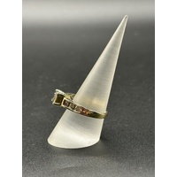 Ladies 9ct Yellow Gold Diamond Ring