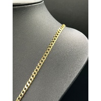 Unisex 9ct Yellow Gold Curb Link Chain Necklace