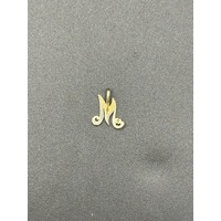 Ladies 9ct Yellow Gold Diamond Pendant 0.01ct
