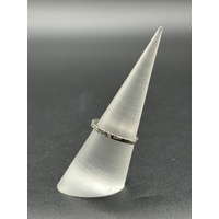 Ladies 14ct White Gold Diamond Band Ring