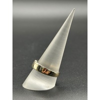 Mens 10ct Yellow Gold Diamond Signet Ring