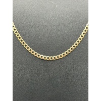 Unisex 9ct Yellow Gold Curb Link Necklace Chain