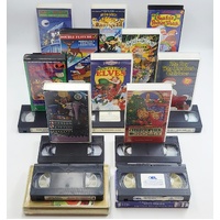 Assorted Christmas VHS Tape Lot Set of 12 Kids Animated Holiday Classics PAL