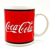 Coca-Cola Gibson Vintage Red Classic Logo Coffee Mug Set 5 Pieces