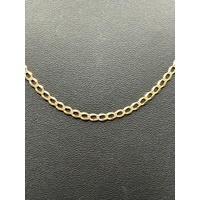 Unisex 9ct Yellow Gold Curb Link Necklace