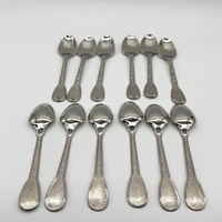 Vintage Italian Super Inox 800 Stamped 64 Pc Flatware Cutlery Set Case