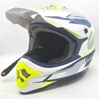 O'Neal 3 Series MX607 Motocross Helmet Small White Blue Neon Dirt Bike