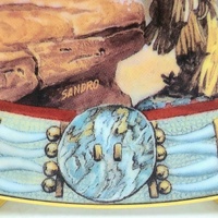 Hamilton Collection Peace Pipe Native American Legends Plate Sandro 1995