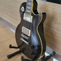 Epiphone Les Paul 1960 Tribute Plus Ebony Burst Electric Guitar with Hard Case