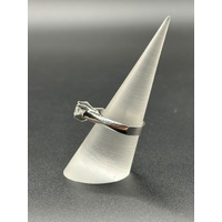 Ladies 18ct White Gold Diamond Solitaire Ring