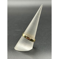 Unisex 18ct Yellow Gold Plain Band Ring